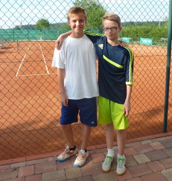 Finalisten U 12: Jannik Seipel und Christoph Mössinger 